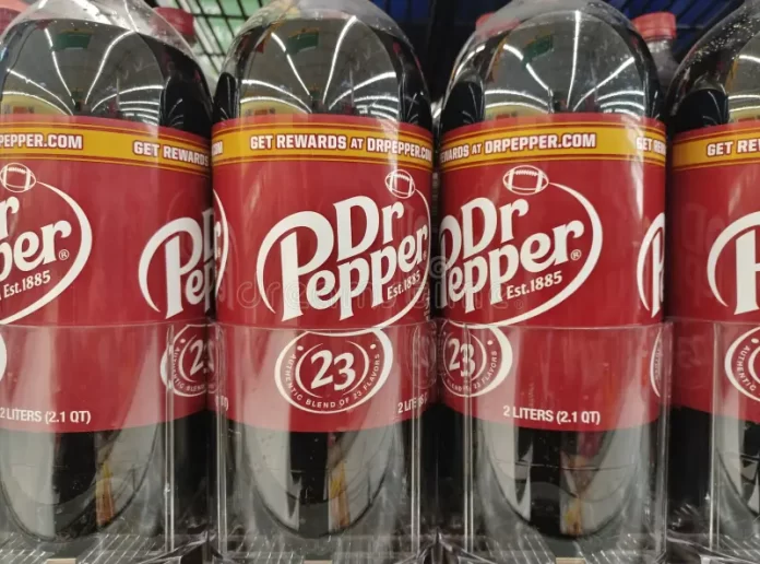 Bottles of Dr. Pepper
