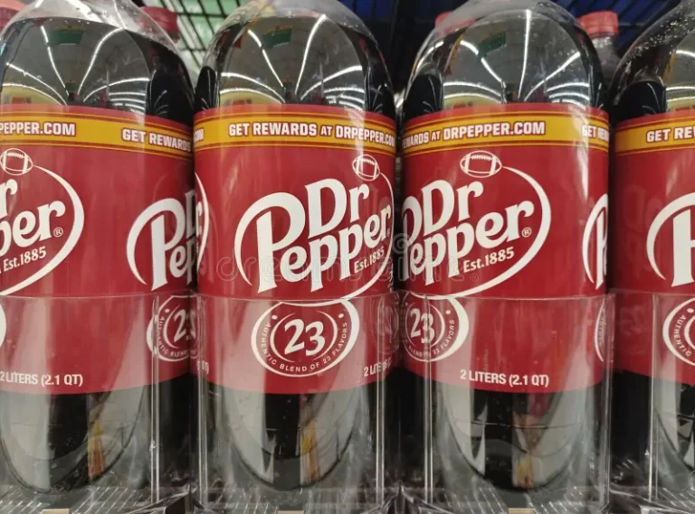 Bottles of Dr. Pepper